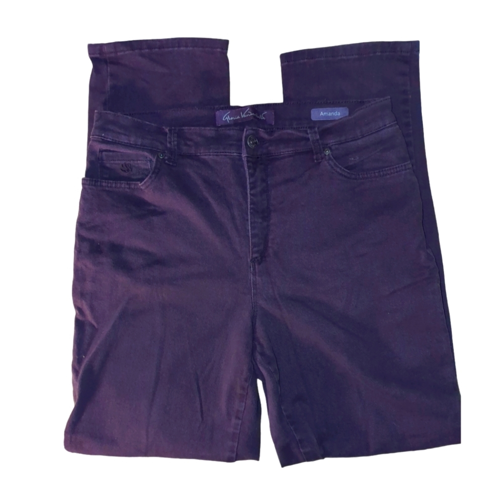 Gloria Vanderbilt Purple Jeans Size Missy 10 Short